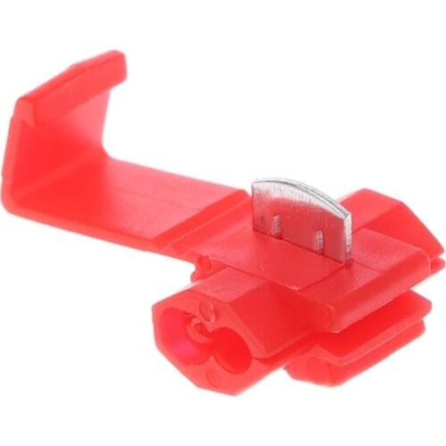 2021 New Auto 10pcs 2 Pin T Shape Wire Cable Connectors Terminals Crimp Lock Quick Splice Car Kit Tool