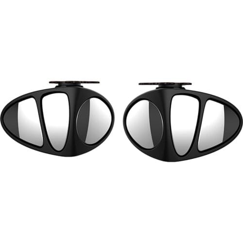 3 in 1 360 Degree Rotation Three Sided Blind Spot Mirror Reversing Parking Auxiliary Blind Spot Convex Mirror