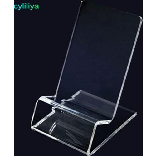 30pcs Clear Display Stand Acrylic Mount Tablet Phone Holder for Cell Phone iPhone 5 SC 6 6s plus 7 7plus for xiaomi samsung