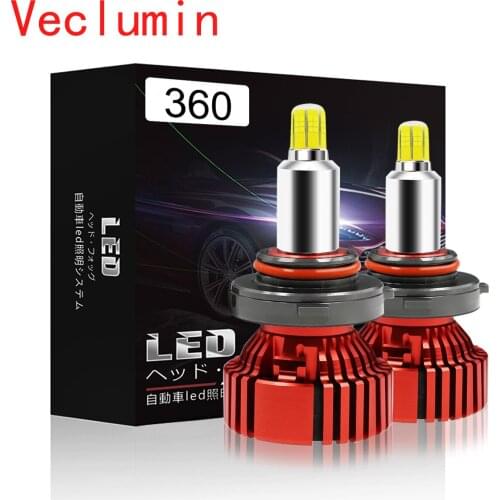 3D 360 Degree Mini Canbus D2S LED H7 Headlamp H4 9012 HIR2 H1 H11 H8 H9 9005 9006 HB3 HB4 CSP Chips 6000K 8000K Car Headlight