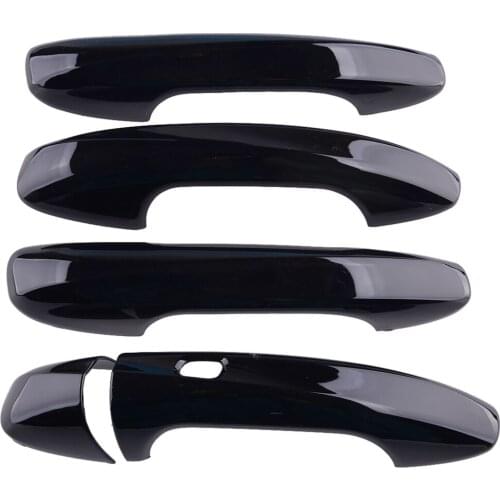 5Pcs Car LHD Exterior Black Door Handle Cover Trim Frame Fit For Mercedes Benz C E GLC Class W205 X253 W213 2016 2017 2018 2019