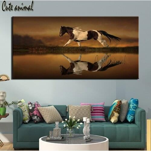 5d Diamond mosaic Animal horse diamond painting cross stitch needlework 3d diy diamond embroidery sale full Square round drill