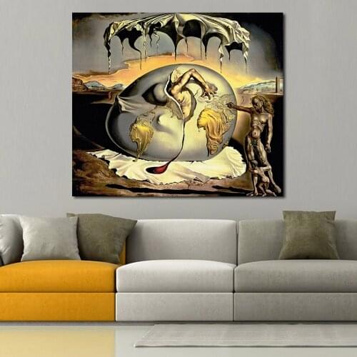 JQHYART Salvador Dali Abstract Canvas Art Oil Painting Moder Home Decor Picture Wall Pictures For Living Room No Frame