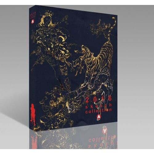 2016 Kim Jung-Gi Works Sketch Collection Book (Volume A) Kim JungGi Sketch Manuscript Line Drawing Book