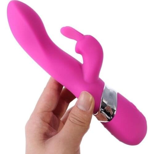 APHRODISIA 2 Motors Rechargeable Rabbit G Spot Clitoris Stimulator, Multispeed Dildo Powerful Vibrators Sex Toys For Women