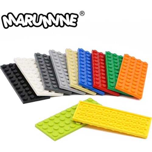 MARUMINE 3030 Base Plate 4x10 Dots Building Block Baseplate 10PCS Creator MOC Classic Bricks Construction Educational Toys