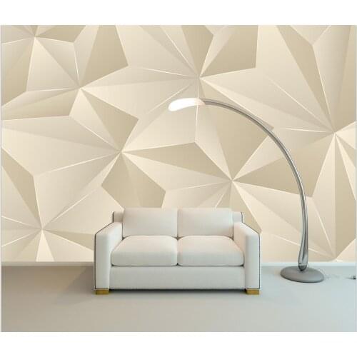 Beibehang Custom Photo Wall paper 3D Geometric Large Mural Living Room Bedroom Luxury Wallpaper Home Decor Wall Painting