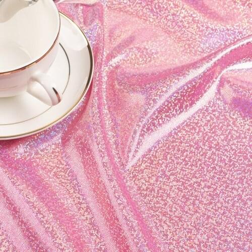 DIY Bronzing Colorful Sequin Fabric Sparkly Gold Silver Glitter Fabric for Clothes Stage Party Wedding Home Decor 100x160cm