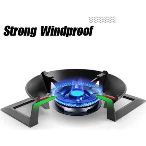 Energy-Saving Cover Gas Stove Cover Windshield Wok Ring Non Slip Stove Stainless Iron Fire Stove Cover Kitchen Wok