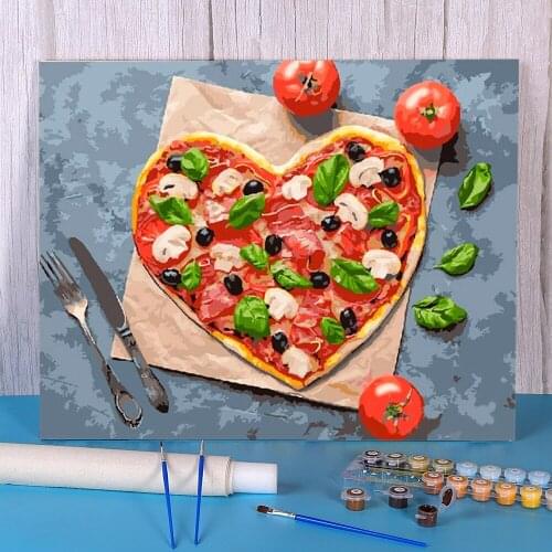 Fruit Coloring By Numbers Painting Package Acrylic Paints 50*70 Paiting By Numbers Handmade Crafts For Adults For Wholesale