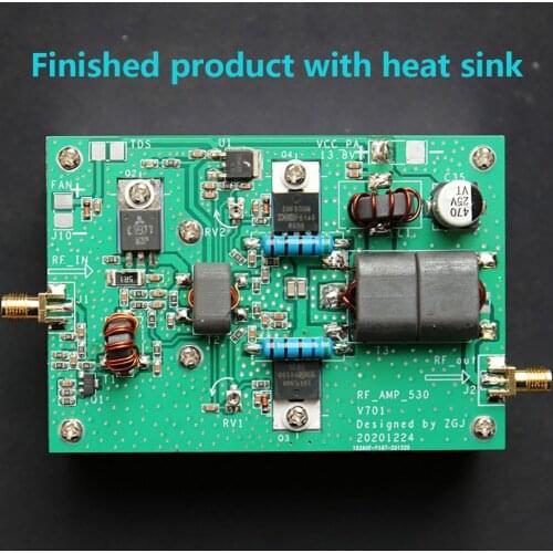 Finished product) 45W Short Wave 3-28MHz Linear High Frequency HF RF Power Amplifier Radio Station Wireless Power Transmission