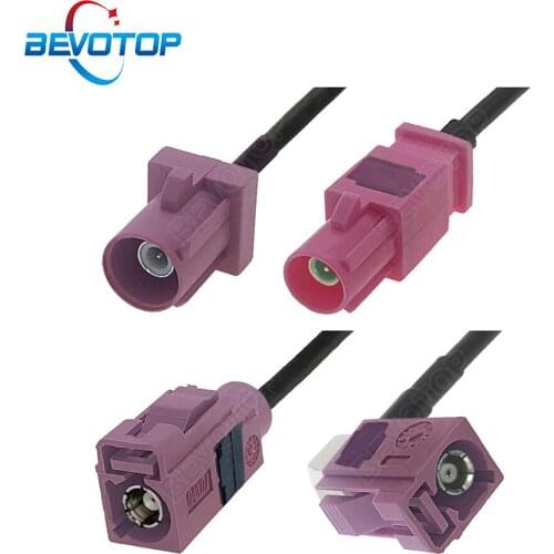 Violet Fakra H to Fakra H Cable RAL4003 Male Female RG174 Pigtail RF Coaxial Extension Cord Adapter for Radio Controlled Parking