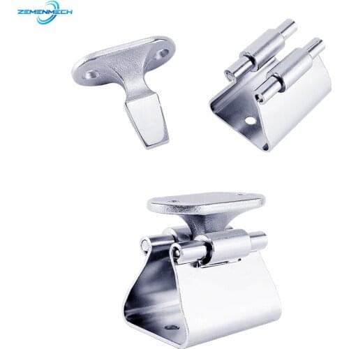 2PC Stainless Steel Boat Door Holder Stopper Lock Latch Hatch Bolt Hold Down Clamp Marine Hardware Boat Accessories Yacht Marine
