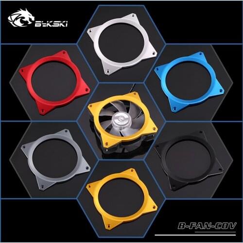 Bykski pc cooling 120mm Fan housing shell aluminum Armor water cooler Radiators Fans coat B-FAN-COV