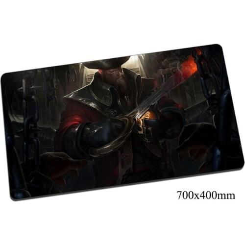 Gangplank mouse pad 700x400x2mm gaming mousepad gear lol gamer mouse mat pad game computer Saltwater Scourge mouse best play mat