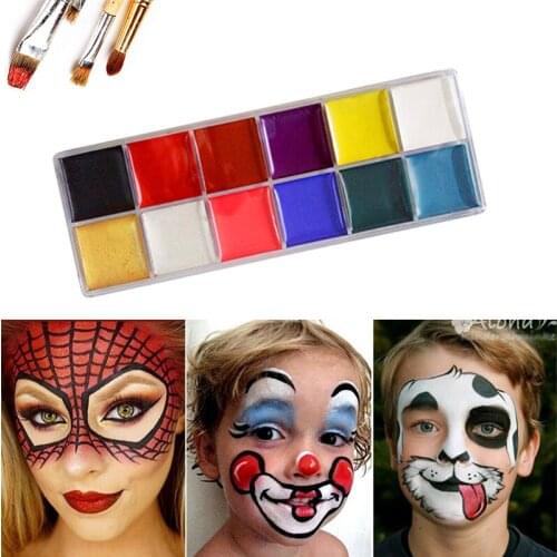 Body Painting Flash Tattoo Face Body Paint Oil Painting Pigment Art Theme Party Halloween Fancy Dress Party Make Up Pigment