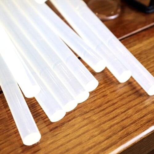LAOA 30pcs Translucent Clearly 7mm/11mm Melt Glue Stick For Electric Glue Gun Craft Album Repair Hot Melt Gun Car Audio Craft