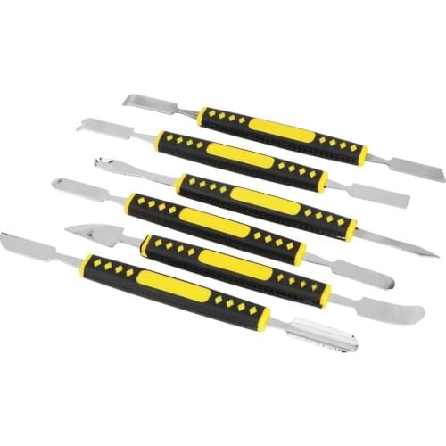 NICEYARD For Mobile Phone Notebook Hand Tools Sets 6pcs/set Prying Opening Repair Tool kit Dual Heads Metal Spudger Crowbar