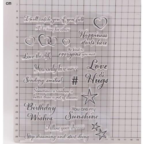 Love Hug CLEAR STAMPS DIY Scrapbooking Card Album Paper Craft Rubber Transparent Silicon Clear Stamp