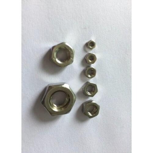 100pcs M2 M2.5 M3 M4 M5 M6 M8 M10 Stainless Steel Hex Nut Hexagon Nuts Hexagonal Nut Screw Nut