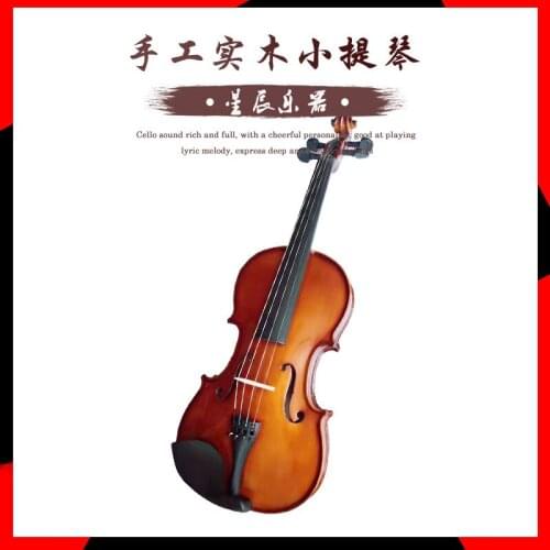 Hand Made Solid Wood Violin Adult Children Beginners Practice Violin