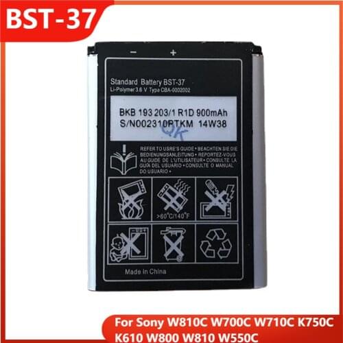 Replacement Phone Battery BST-37 For Sony W810C W700C W710C K750C K610 W800 W810 W550C BST-37 Rechargable Batteries 900mAh