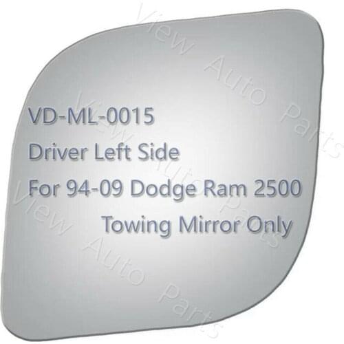 Towing Mirror Glass for 94-09 Dodge Ram 1500 2500 3500 VAN Pickup Right Side