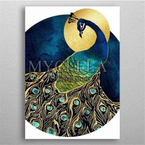 Animals 5d Diy Diamond Painting Cross Stitch Golden Peacock Diamond Embroidery Full Rhinestone Mosaic Wall Art Home Decor Craft