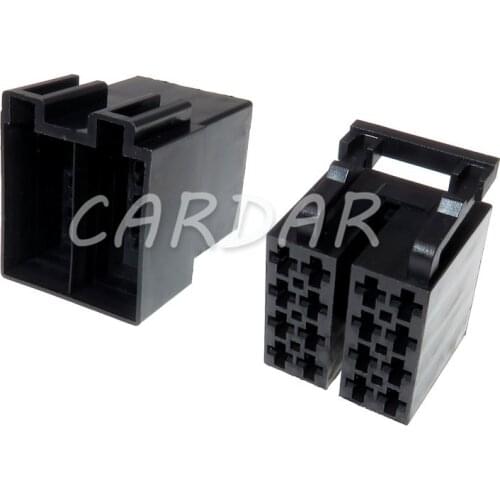 1 Set 16 Pin 3.5mm Auto Audio Cable Socket Automotive ISO Wire Plug Connector