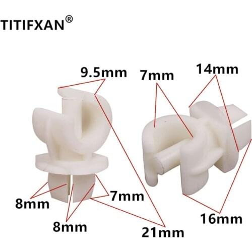 2PCS Auto Engine Hood Cover Bracket Fixing Plastic Fasteners Clips For Volkswagen Jetta Santana Bora Sagitar Lavida Polo