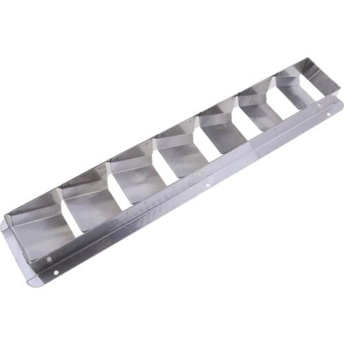 380mm Length 304 Stainless Steel Louver Vent 7 Slots Ventilation