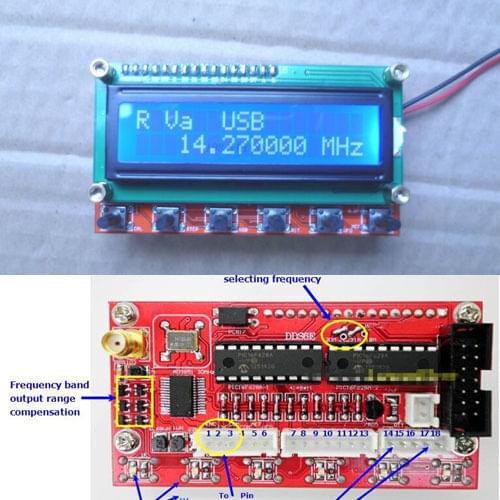 AD9850 Module 6 Bands 0~55MHz DDS Signal Generator Shortwave radio HAM Radio Amplifier RIT VFO SSB frequency meter