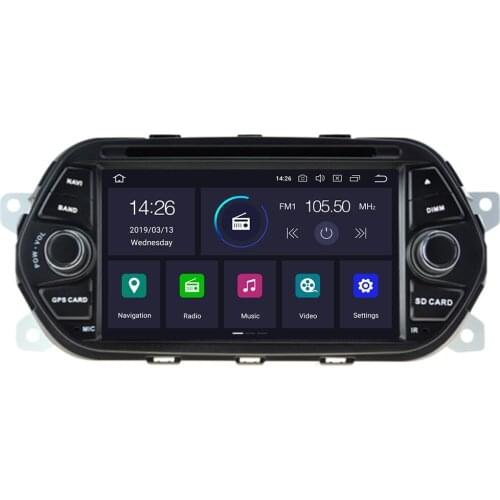7" Android 10 Car Stereo GPS For Fiat Tipo Egea Dodge Neon 2015 2016 2017 - 2019 Radio DVD WiFi Audio Video Navigation Rear Cam