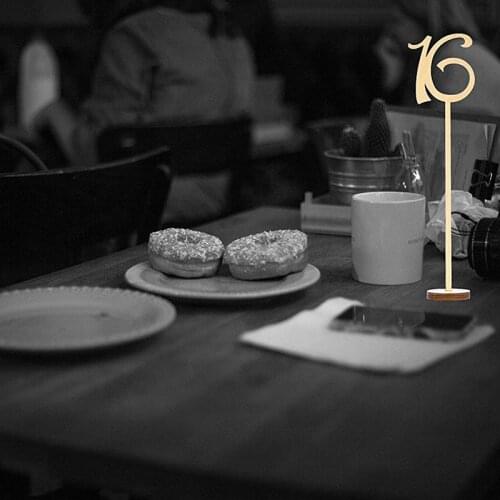 Wooden Wedding Table Numbers 1-25 pcs Vintage Home Birthday Party Event Banquet Decor Anniversary Decoration Favors Signs Color