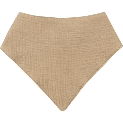 K1KC Baby Infant Cotton Bibs Newborn Solid Color Triangle Scarf Feeding Saliva Towel Bandana Burp Cloth Boys Girls Shower Gifts