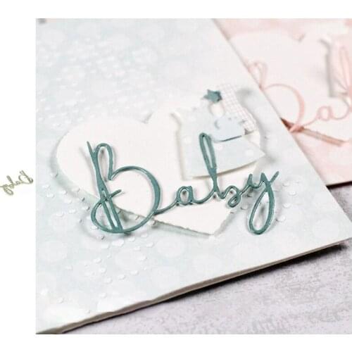 Baby Words Metal Cutting Dies Stencil For DIY Scrapbooking Photo Album Embossing Paper Cards Crafts Diecuts New 2021