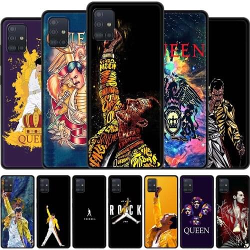 Freddie Mercury Queen Band Phone Case for Samsung Galaxy A51 A71 A21S A12 A11 A31 A52 A41 A32 5G A72 A02S Silicon Back Cover