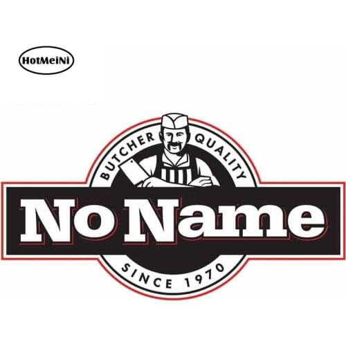 HotMeiNi 13cm x 7.2cm For NO NAME Car Stickers Waterproof Decal Sunscreen Scratch-proof Sticker DIY Refrigerator Decoration