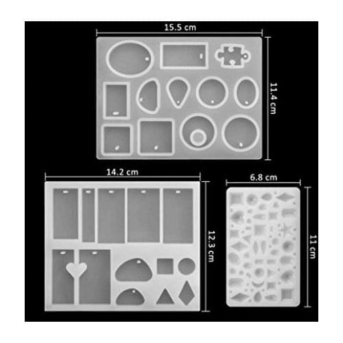 Crystal Drop Necklace Pendant Gem Mold Q064