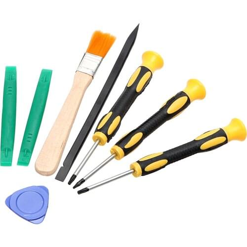 8Pcs/Set Screwdriver Repair Tool Kit Screw Driver Opening Tools Set For Xbox One Xbox 360 PS3 PS4 Torx T8 T6 T10 H35 Pry