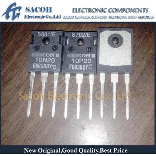 New Original 1Pair(2PCS)/Lot ECX10N20 10N20 + ECX10P20 10P20 or 10N20R ECX10N20R + 10P20R ECX10P20R TO-247 10A 200V RF MOSFET