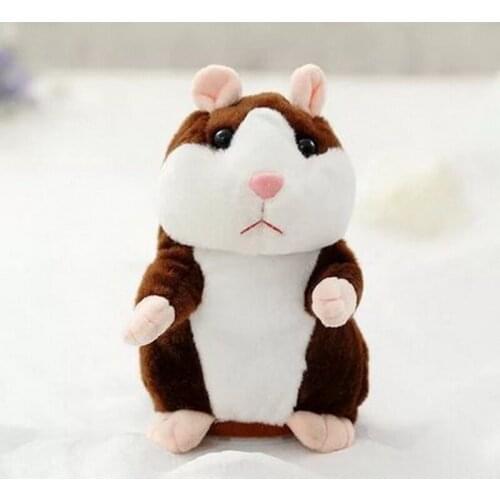 New Talking Hamster Mouse Pet Christmas Toy Speak Talking Sound Record Hamster Educational Plush Toy for Children