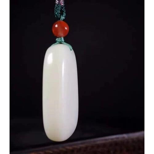 Natural A Hand-Carved hetian white jade pendant jade necklace men women pendants jade jewelry jade necklaces