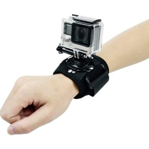 360 Degree Rotatable Wrist Strap Band Holder for GoPro Hero 1 2 3 3+ 4 5/6 Session Action Camera Accessories Cycling Mount