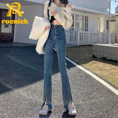 Женские джинсы клеш ROENICK China At AliExpress