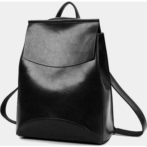 2021 New Female Leather Backpacks High Quality Ladies Bagpack Luxury Designer Large Capacity Casual Daypack Girls