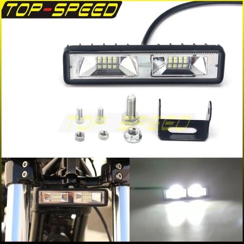 12V-24V White Flash LED Light Bar Spotlight For All 12V/24V Automotive DC 12-24V Cars SUVs Trucks Off-Road Vehicles Motorcycle