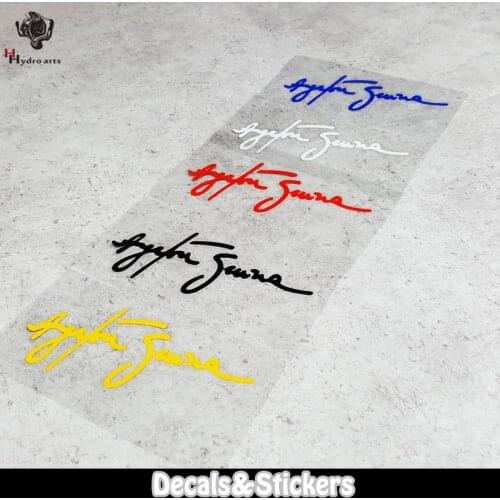 NO.L027 Ayrton Senna da Silva Signature 3M Reflective Stickers MOTO GP Car Sticker Waterproof Decals Racing Motorcycle