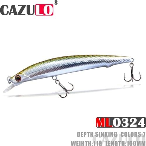 Minnow Sinking Fishing Lure Weights 11g 10cm Iscas Artificiais Accessories Bait Wobblers Pesca Articulos Carp Fish Tackle Leurre