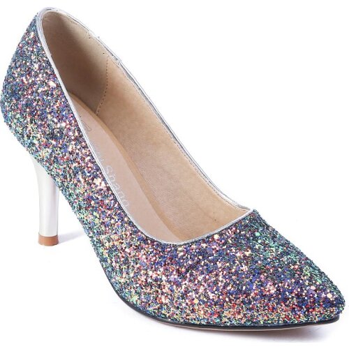 The bride shoes in the spring of 2018 sexy fine with high heels pointed mouth shallow 32 of 18112-47 female shoes